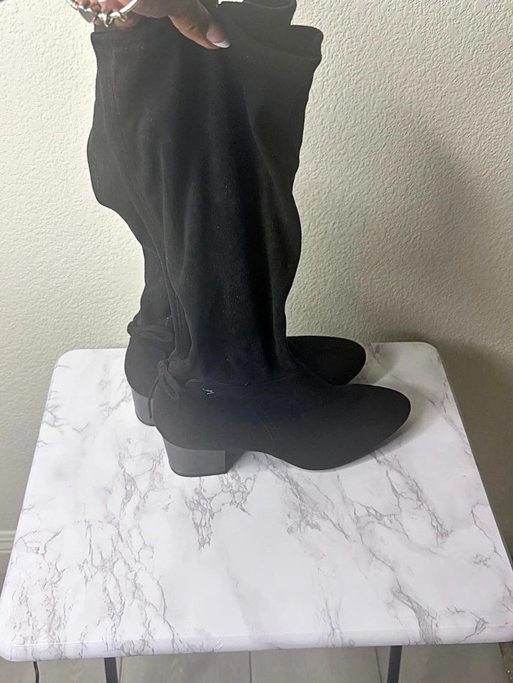 Over-the-Knee Boots in Black